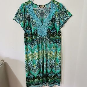 One World Dress Embellished Neckline